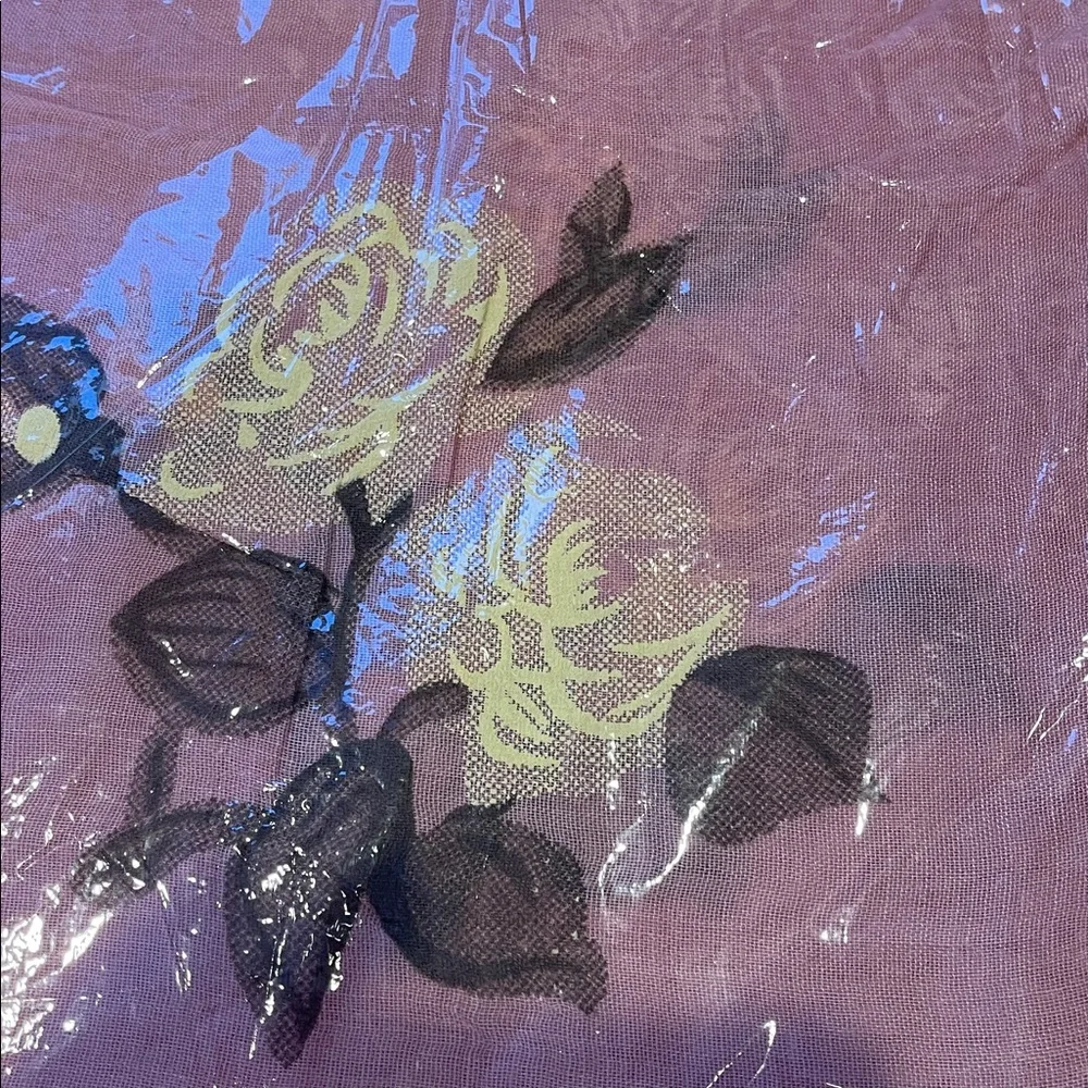 Floral Pink Scarf 100% viscose 26x72 oversized scarf, wrap, feminine sheer wrap